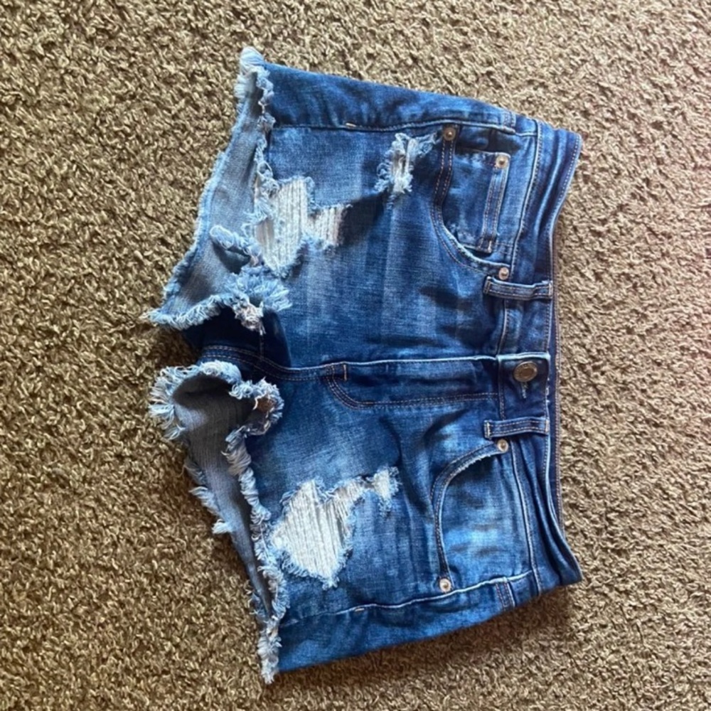 American Eagle hi-rise shortie shorts 6